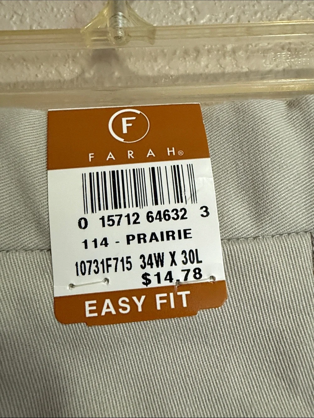 Farah Classic Men's Khaki Flat-Front Pants - Light Khaki